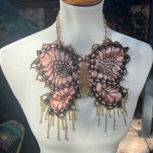 Extraordinary butterfly bag handmade